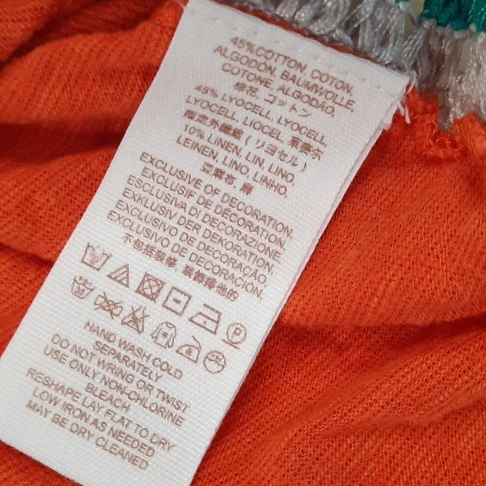 Free People Coral We The Free Bora Bora Crochet Trim RacerTank Top - Picture 5 of 5